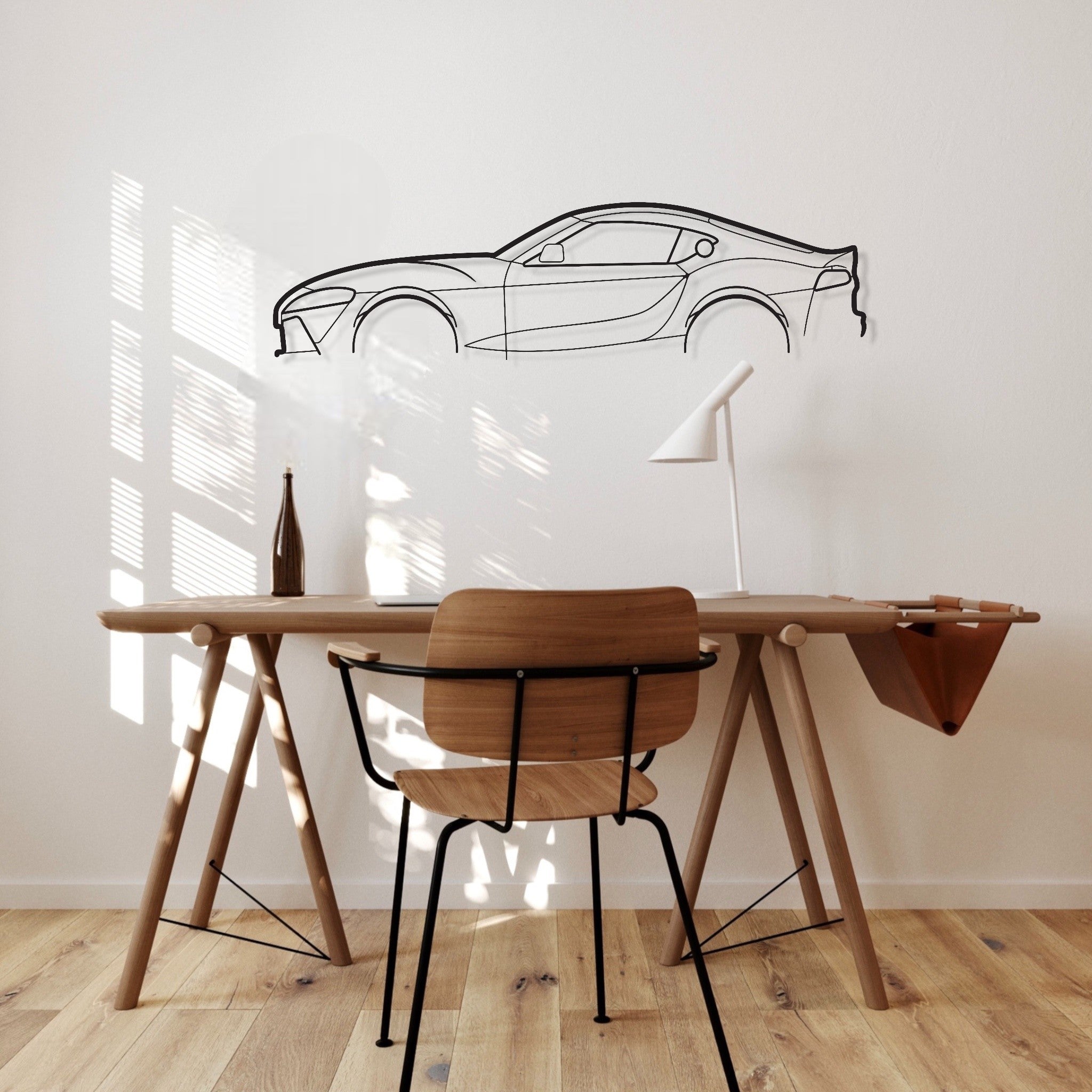 Toyota GR Supra MK V Metal Wall Art Silhouette