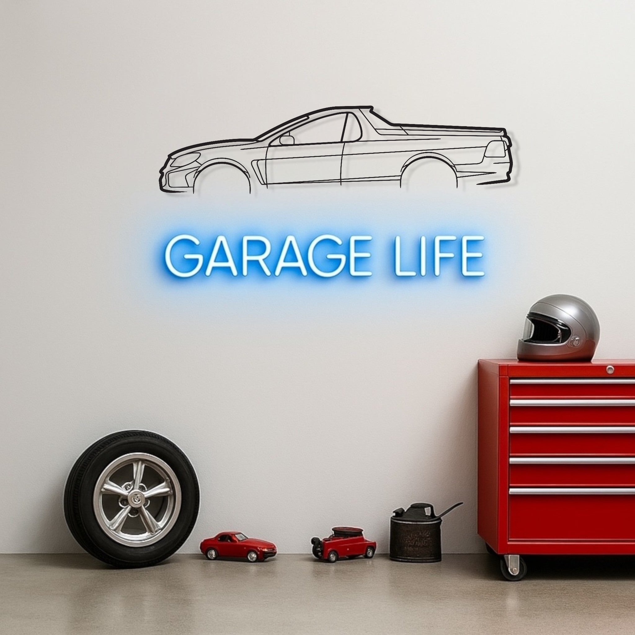 Holden Commodore HSV Maloo UTE Metal Wall Art Silhouette
