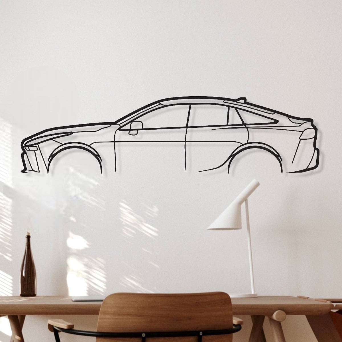 Toyota Mirai Metal Wall Art Silhouette