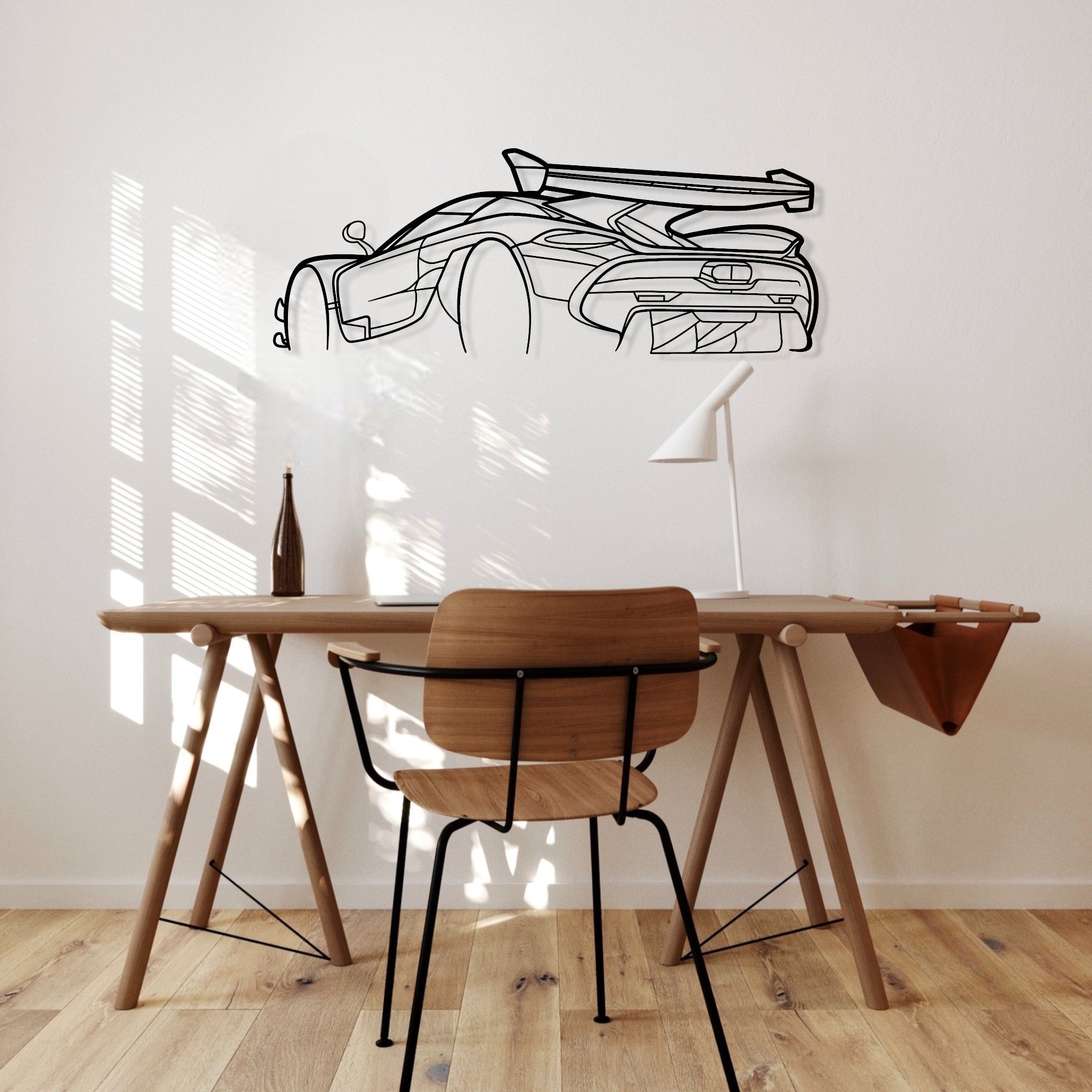 Koenigsegg Jesko Metal Wall Art Perspective Silhouette