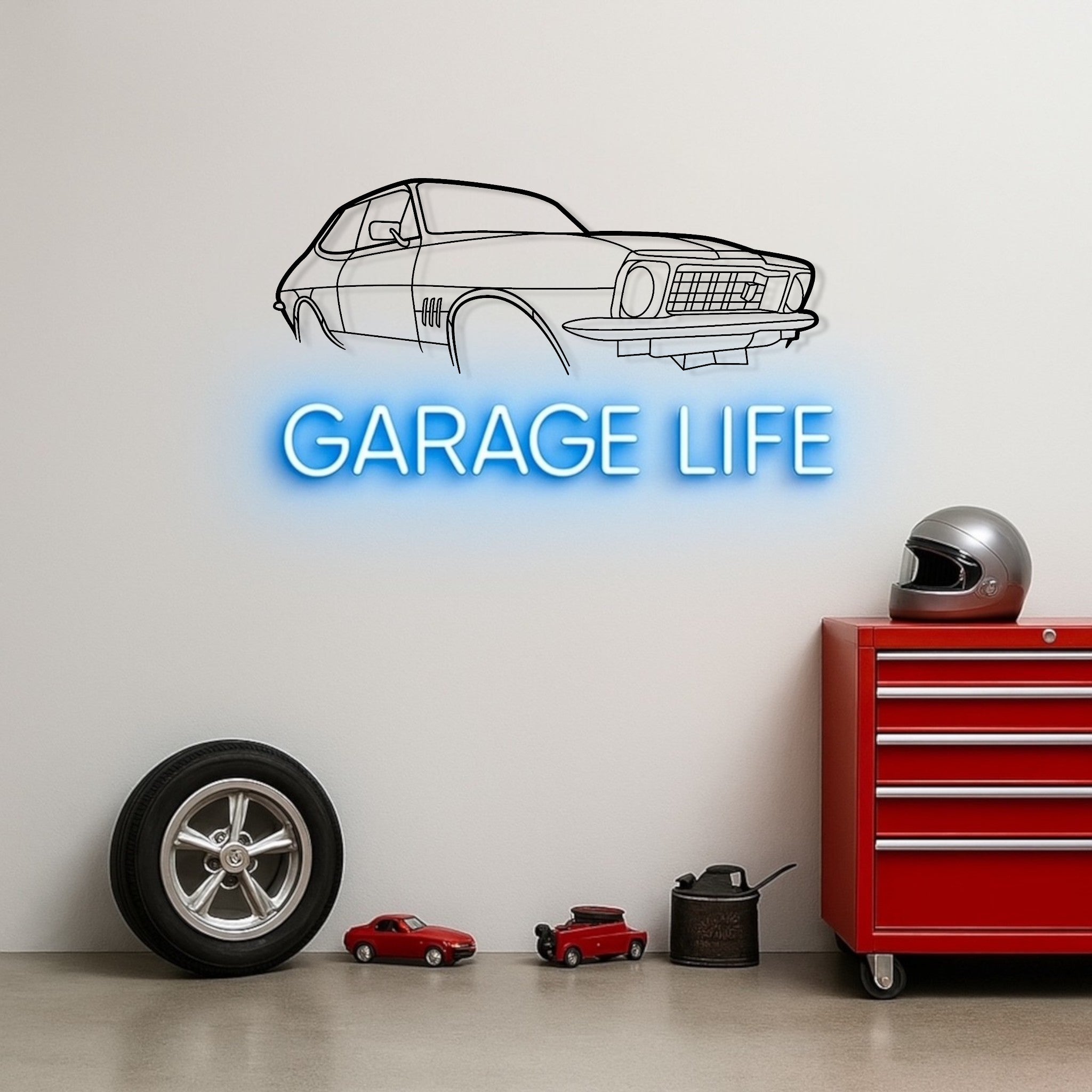 Holden Torana LJ XU1 Metal Wall Art Perspective Silhouette