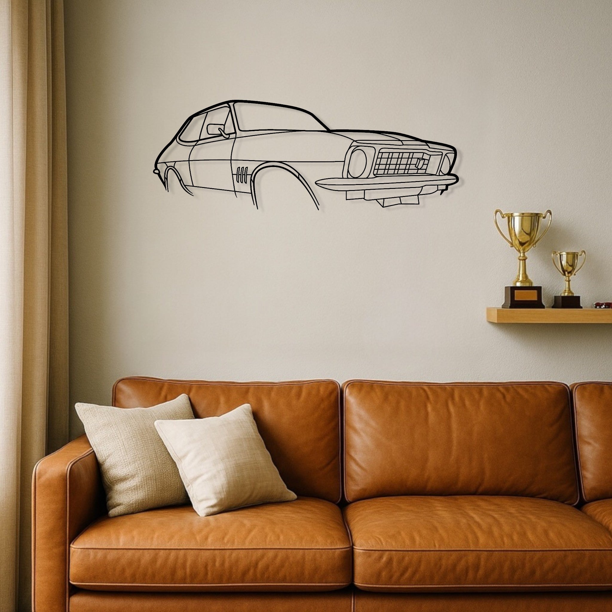 Holden Torana LJ XU1 Metal Wall Art Perspective Silhouette
