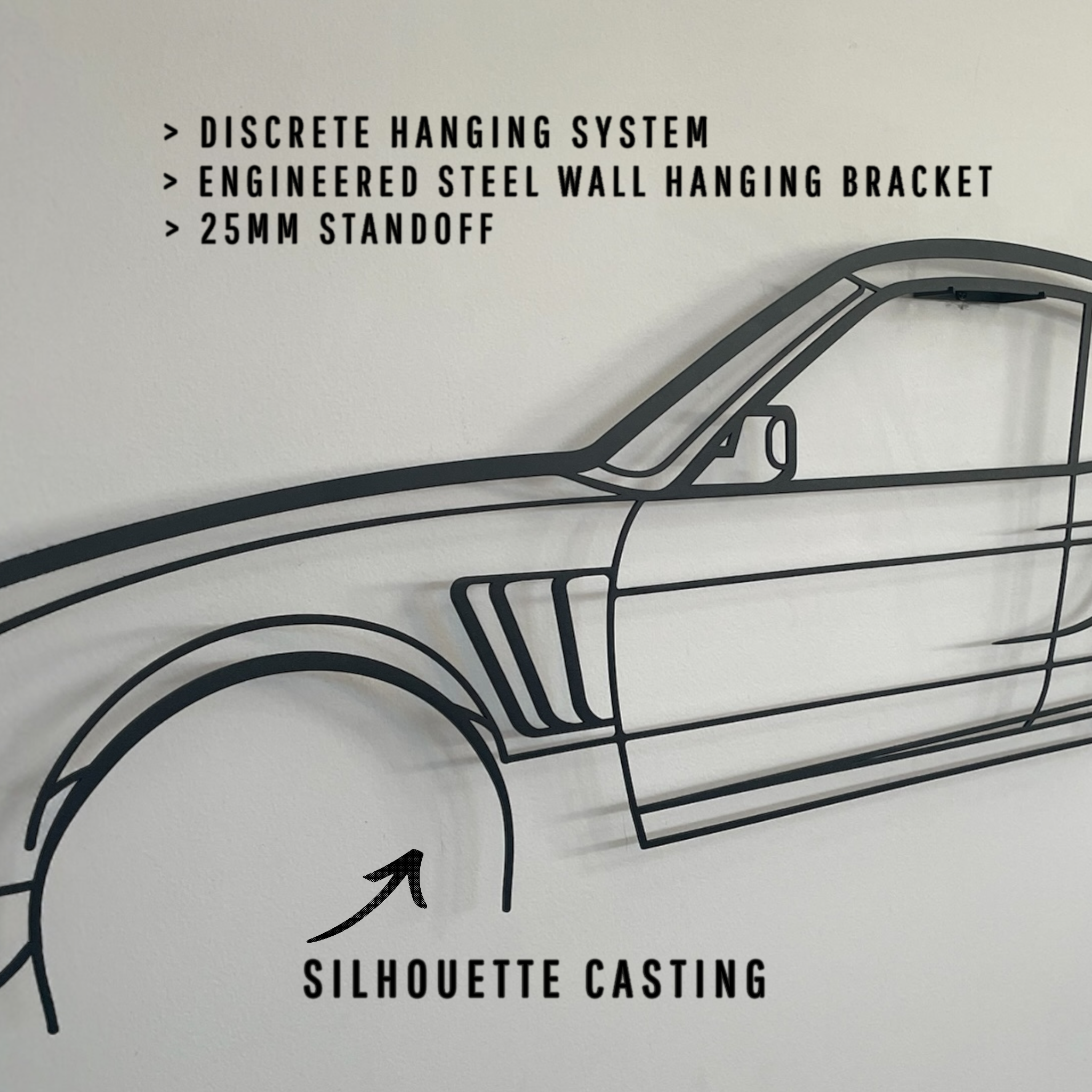 Porsche 911 GT3 RS Metal Wall Art Silhouette