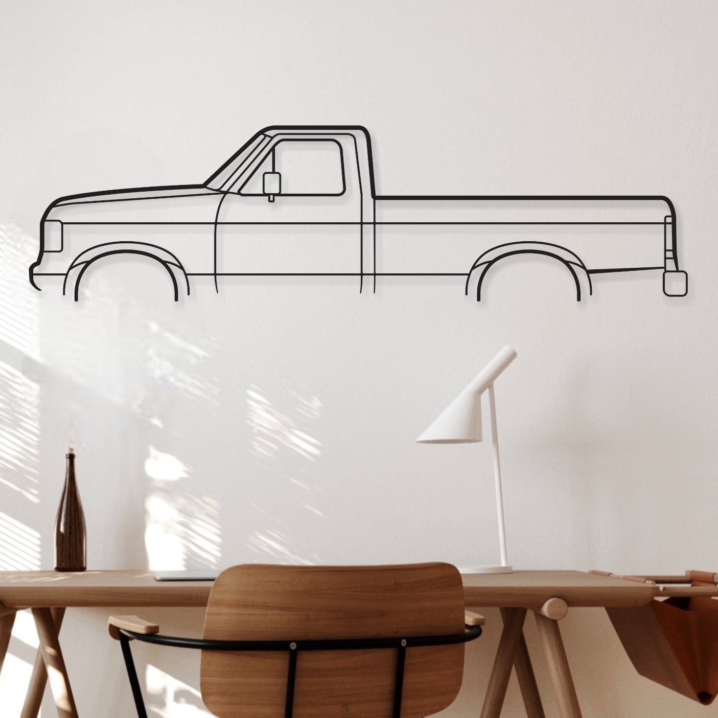 Ford F150 1991 silhouette auto art in office