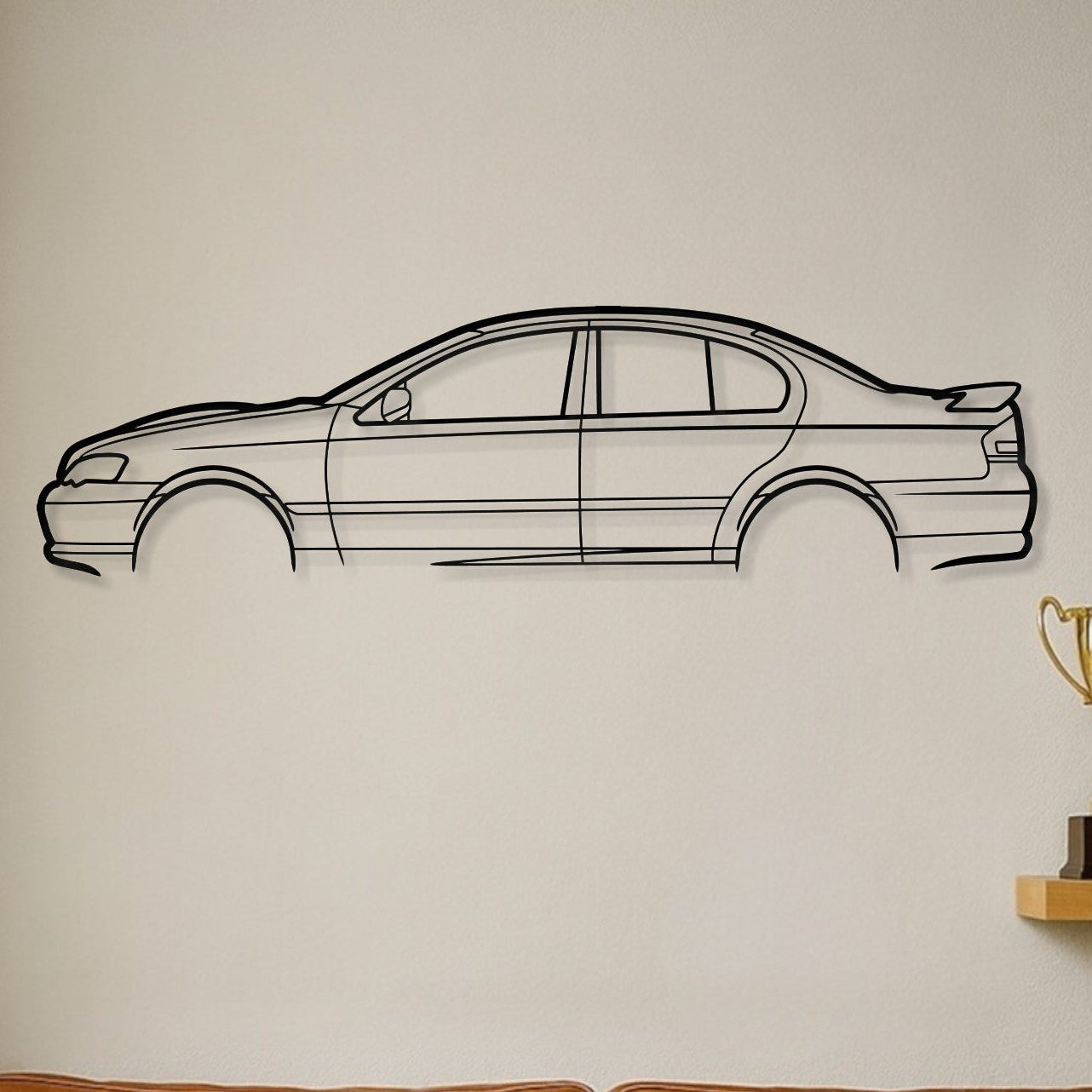 Ford Falcon BA XR8 Metal Wall Art Silhouette