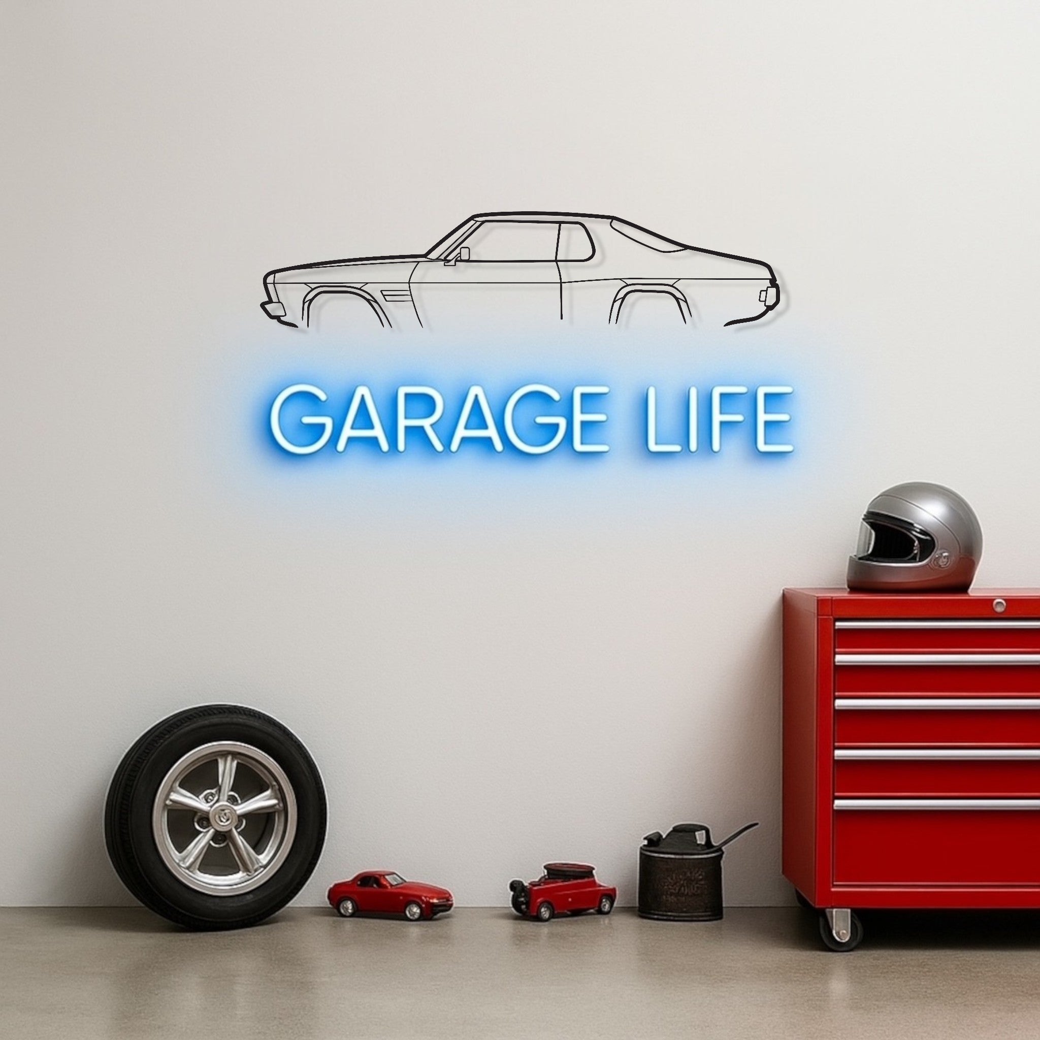 Holden HQ Monaro Metal Wall Art Silhouette