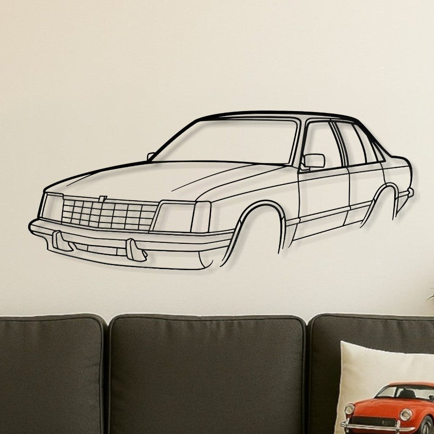 Holden Commodore VB Perspective Metal Wall Art Silhouette
