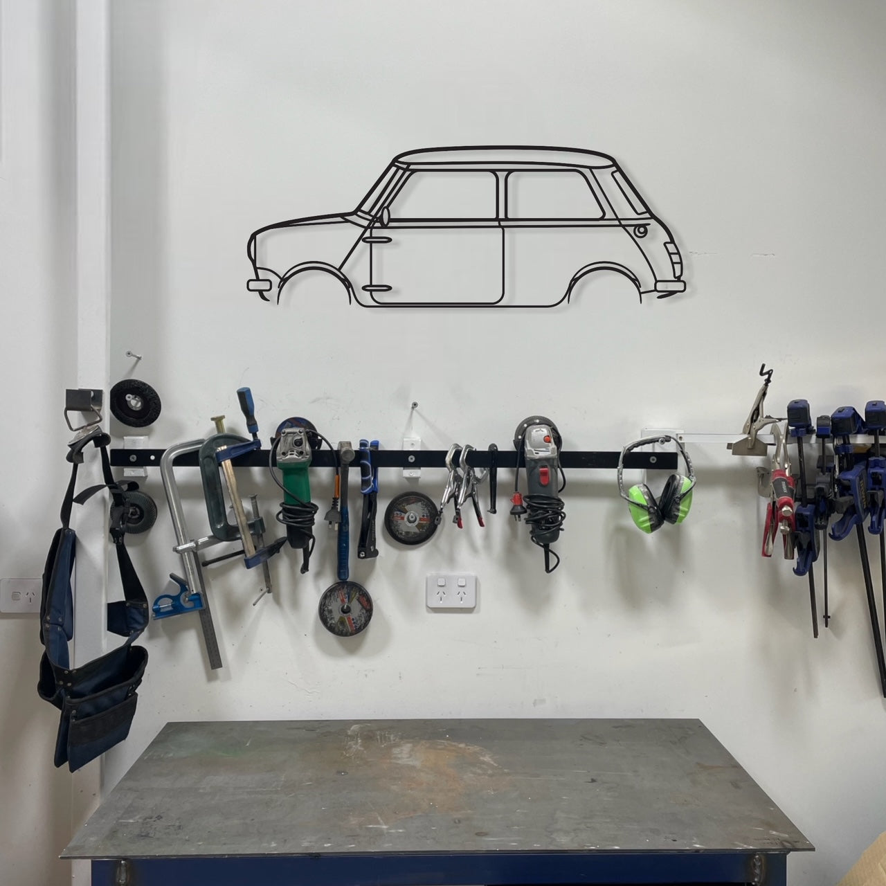 Mini Cooper Classic Metal Wall Art