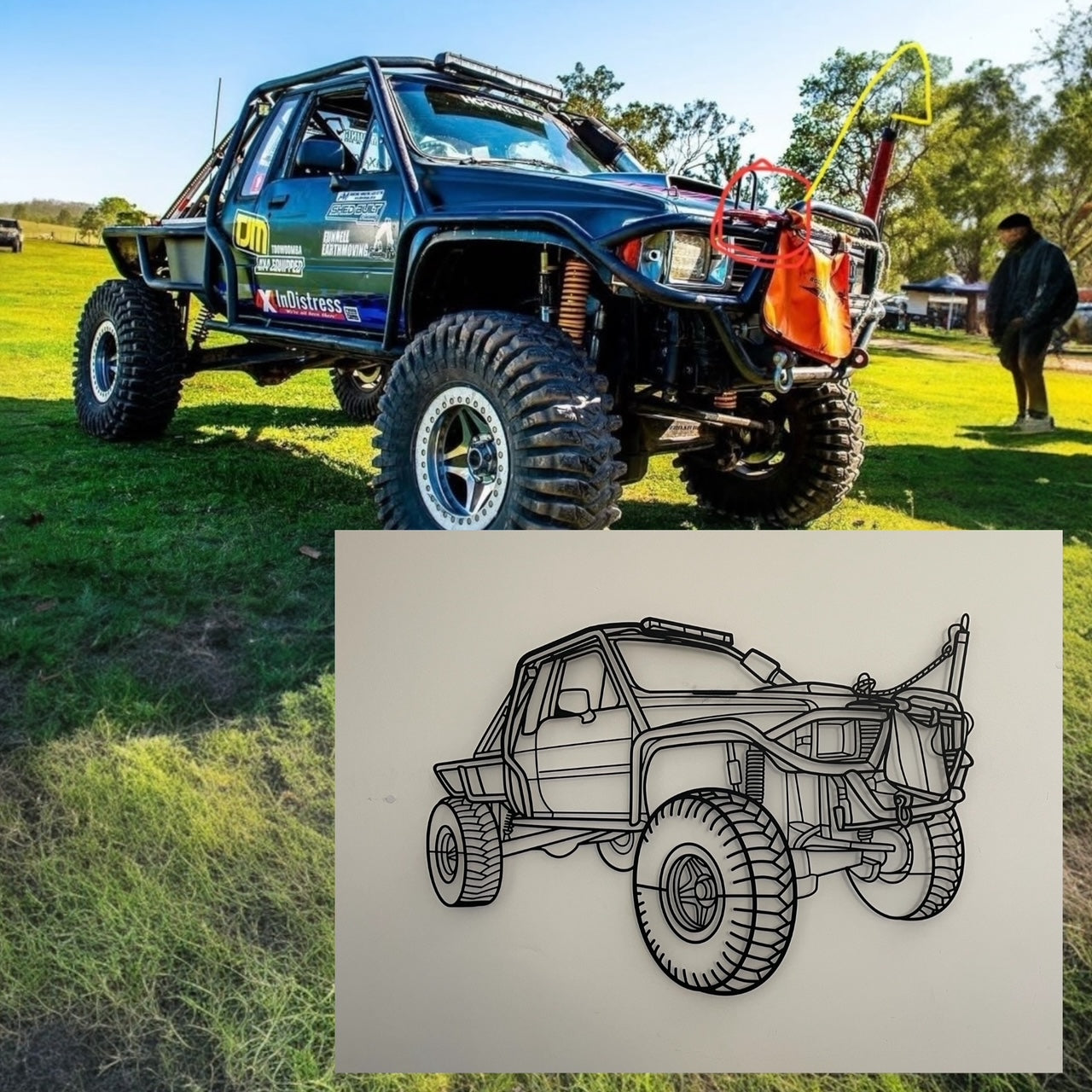 Custom Car & 4WD Metal Wall Art