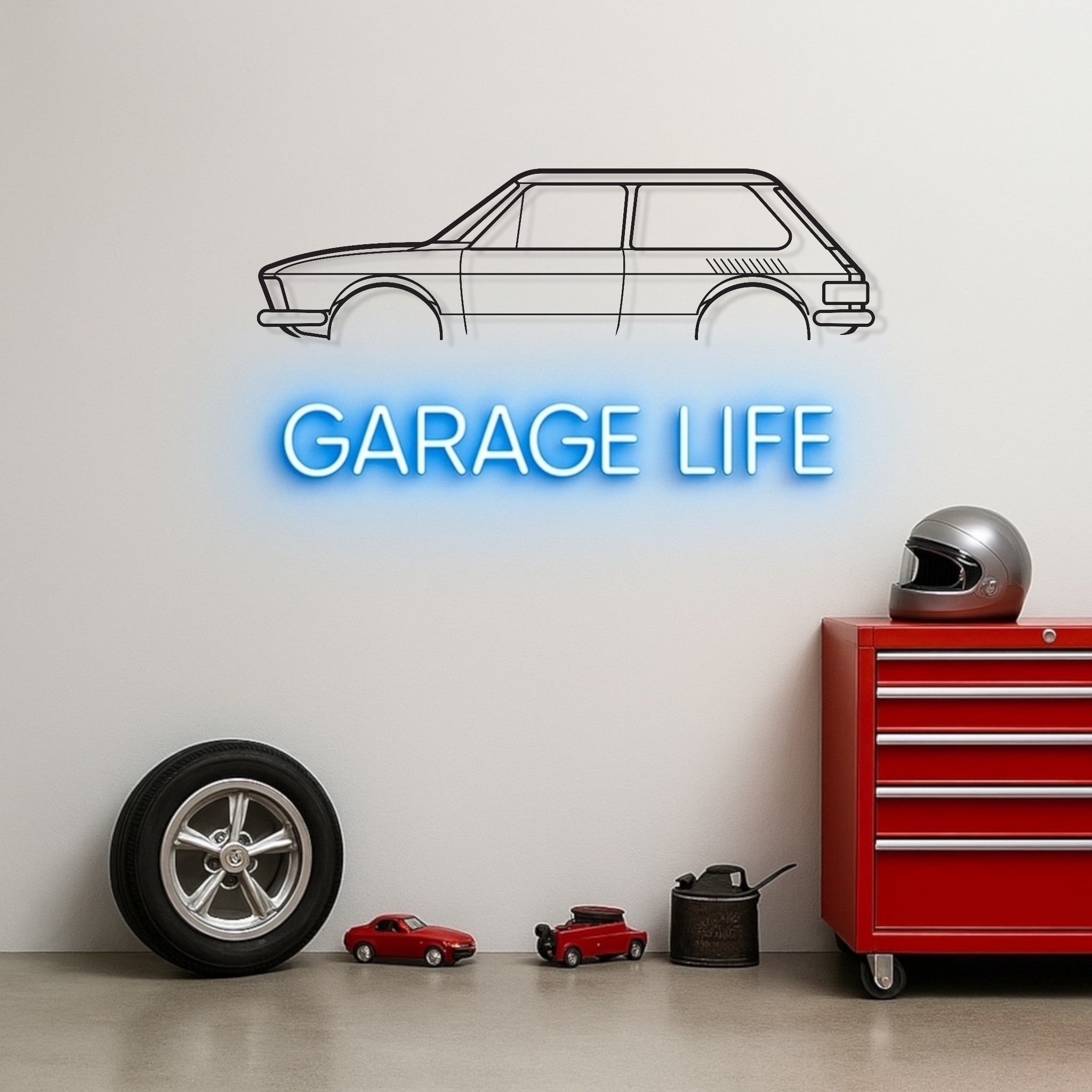 VW Brasilia Metal Wal Art Metal Silhouette Wall Art