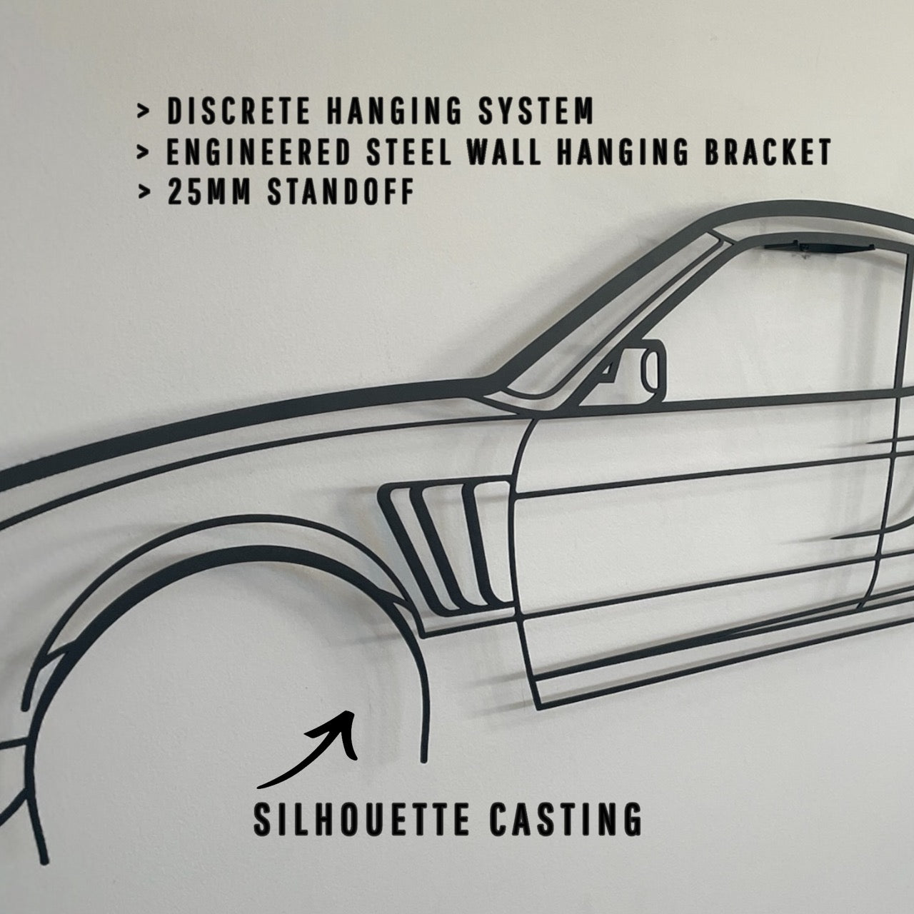 Chevrolet Corvette ZR-1 1995 Metal Wall Art Silhouette