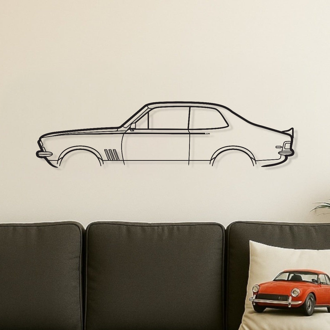 Holden Torana LC GTR Metal Wall Art Silhouette