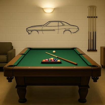 Toyota Celica RA23 Metal Wall Art Silhouette