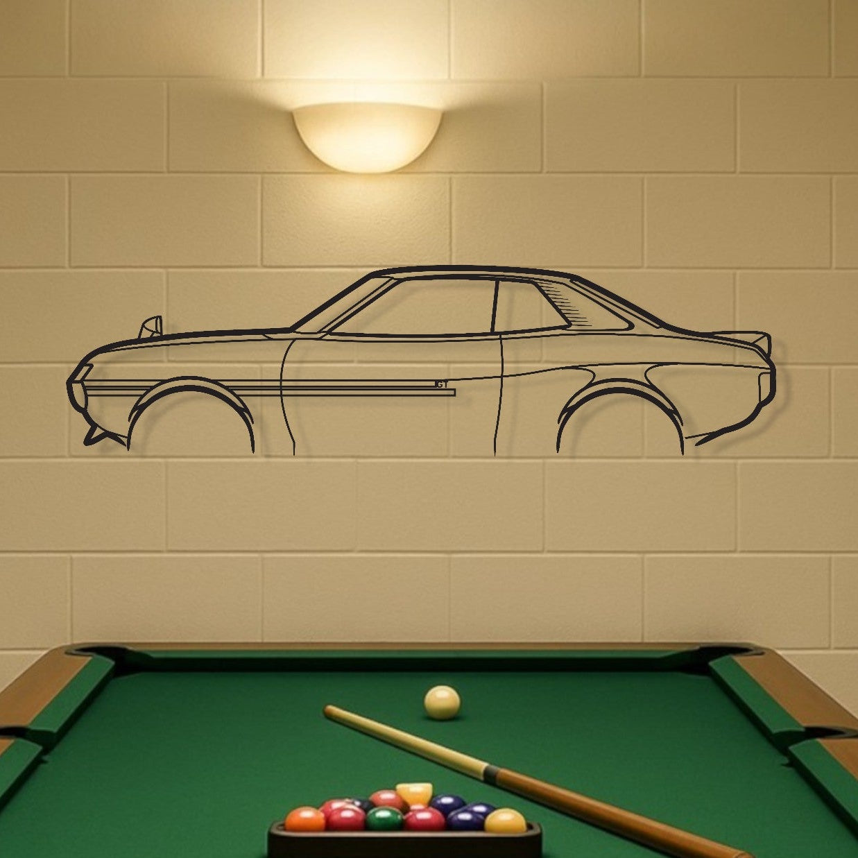 Toyota Celica TA22 GT Metal Wall Art Silhouette