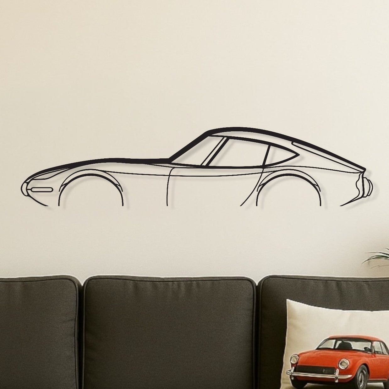 Toyota GT 2000 Metal Wall Art Silhouette