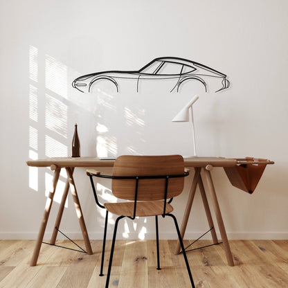 Toyota GT 2000 Metal Wall Art Silhouette