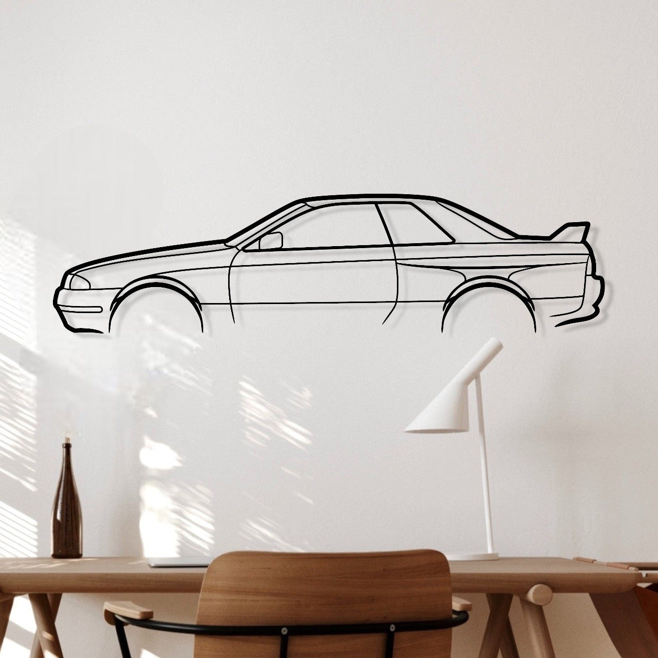 Nissan Skyline R32 GTR Metal Wall Art Silhouette