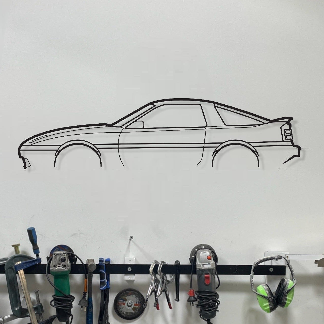 Toyota Supra MA70 Metal Wall Art Silhouette