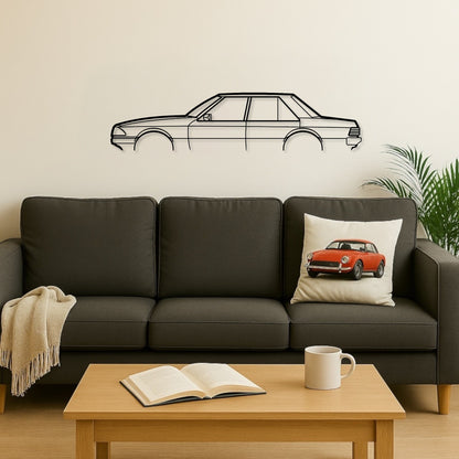 Ford Falcon XE Metal Wall Art Silhouette