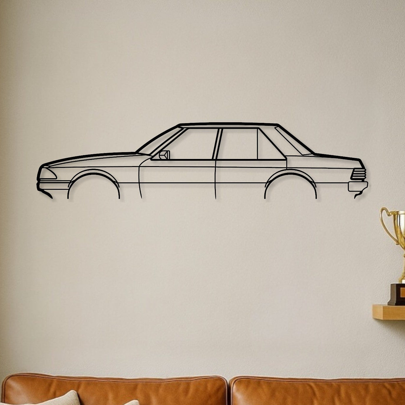 Ford Falcon XE Metal Wall Art Silhouette