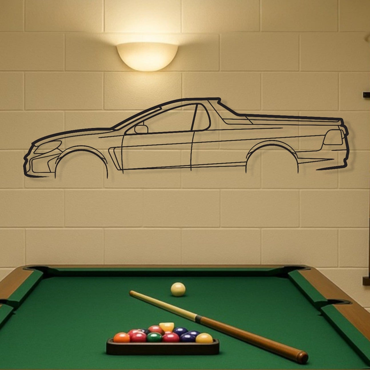 Holden Commodore HSV Maloo UTE Metal Wall Art Silhouette