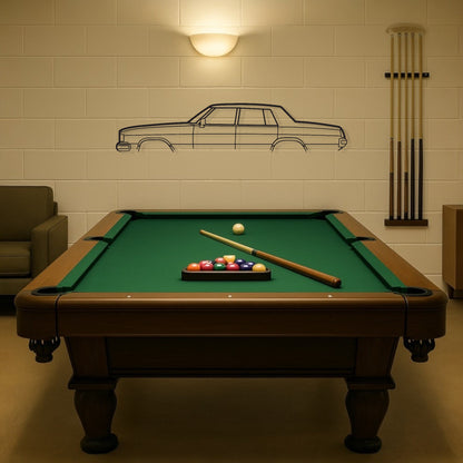 Holden Statesman De Ville 1976 Metal Wall Art Silhouette