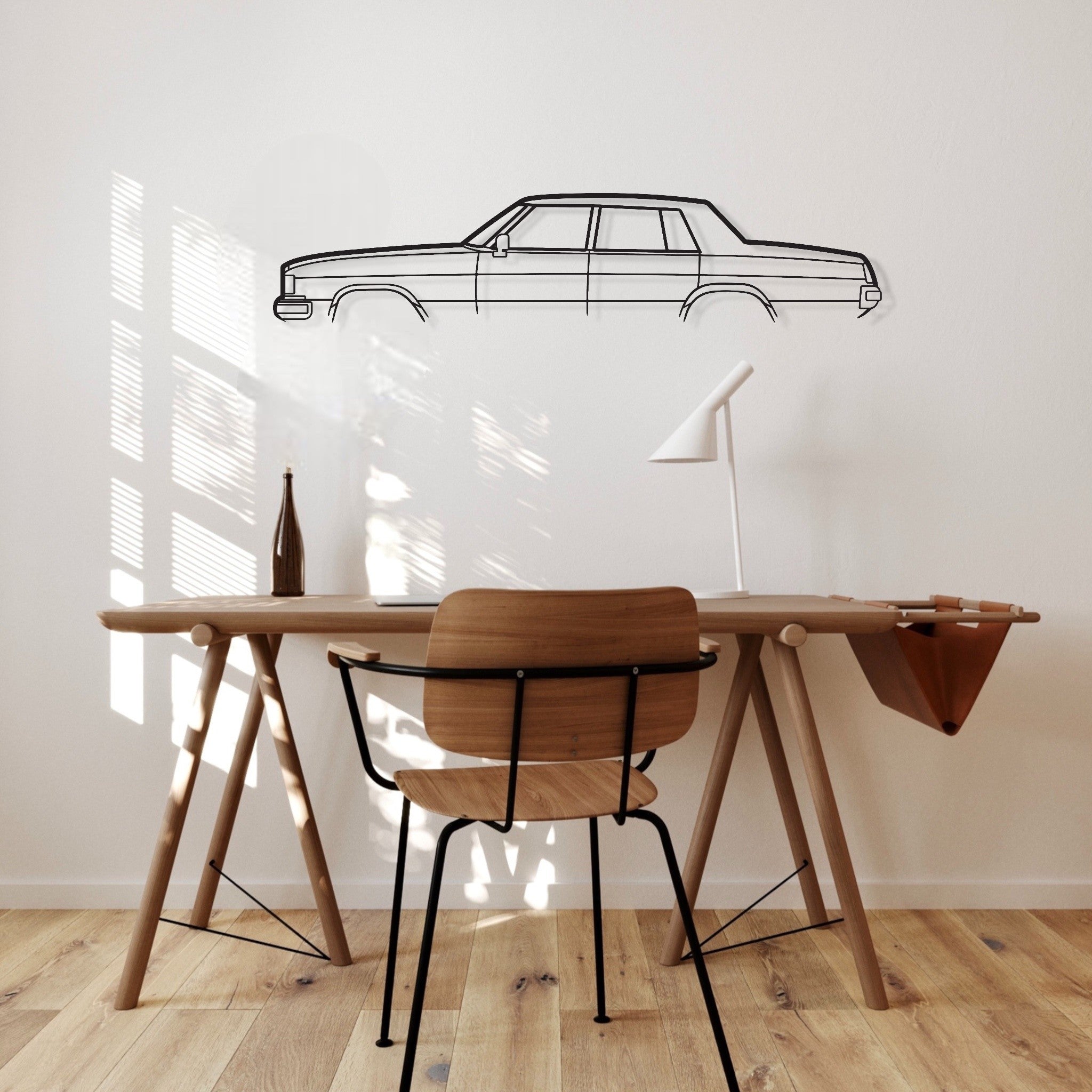 Holden Statesman De Ville 1976 Metal Wall Art Silhouette