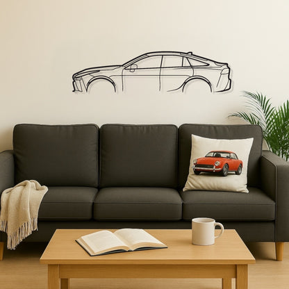 Toyota Mirai Metal Wall Art Silhouette
