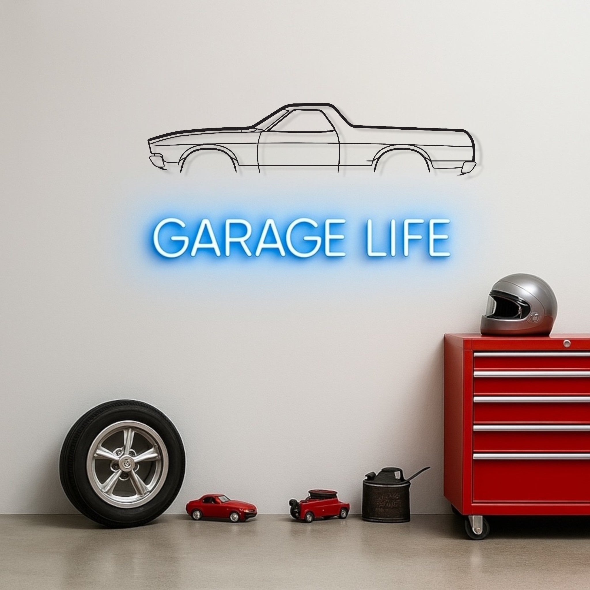 Ford XB UTE Metal Wall Art Silhouette