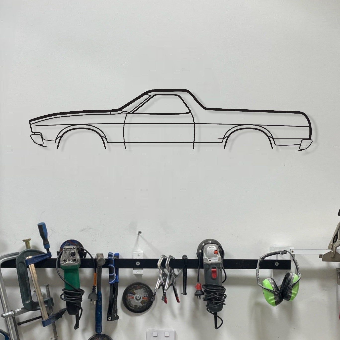 Ford XB UTE Metal Wall Art Silhouette