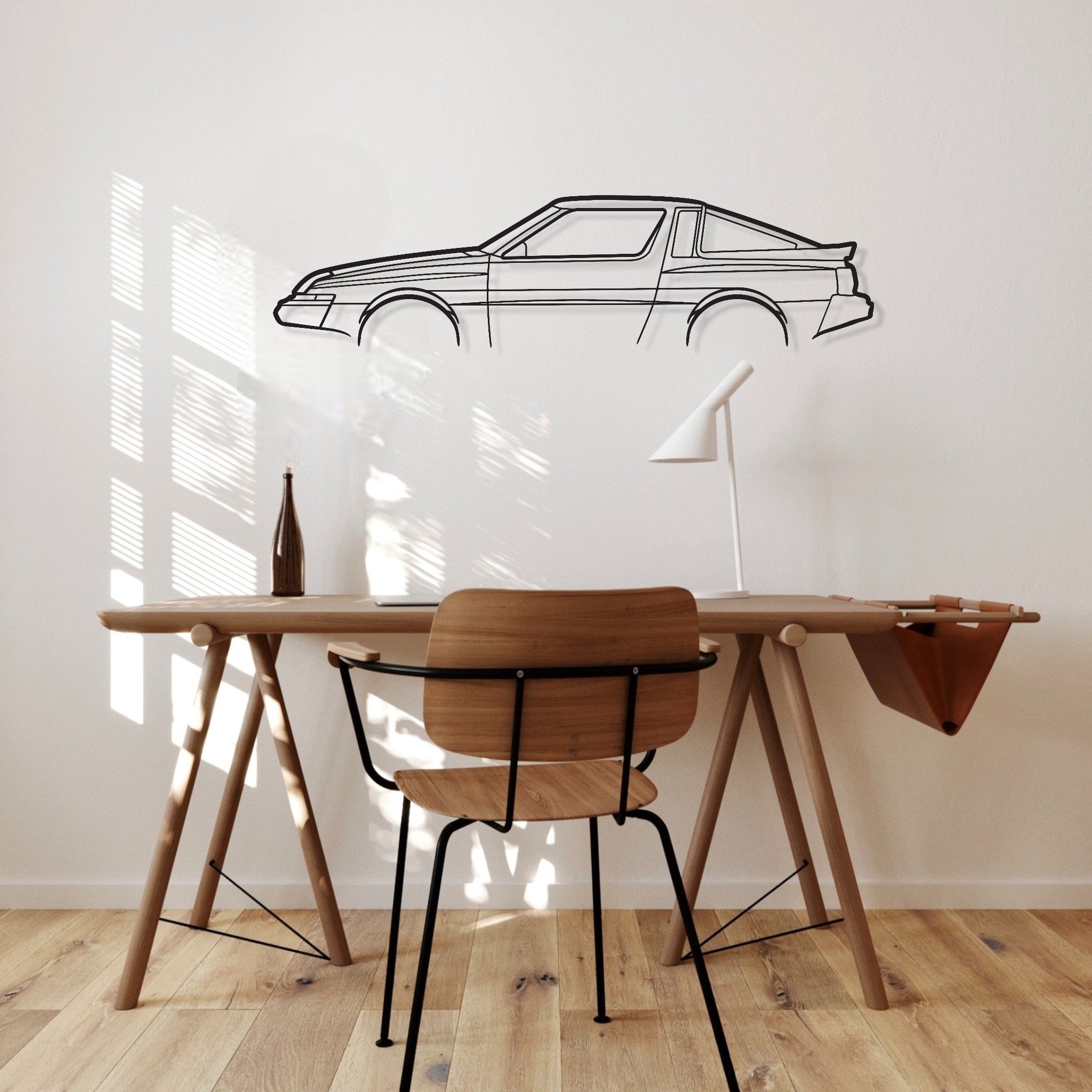 Mitsubishi Starion Metal Wall Art Silhouette