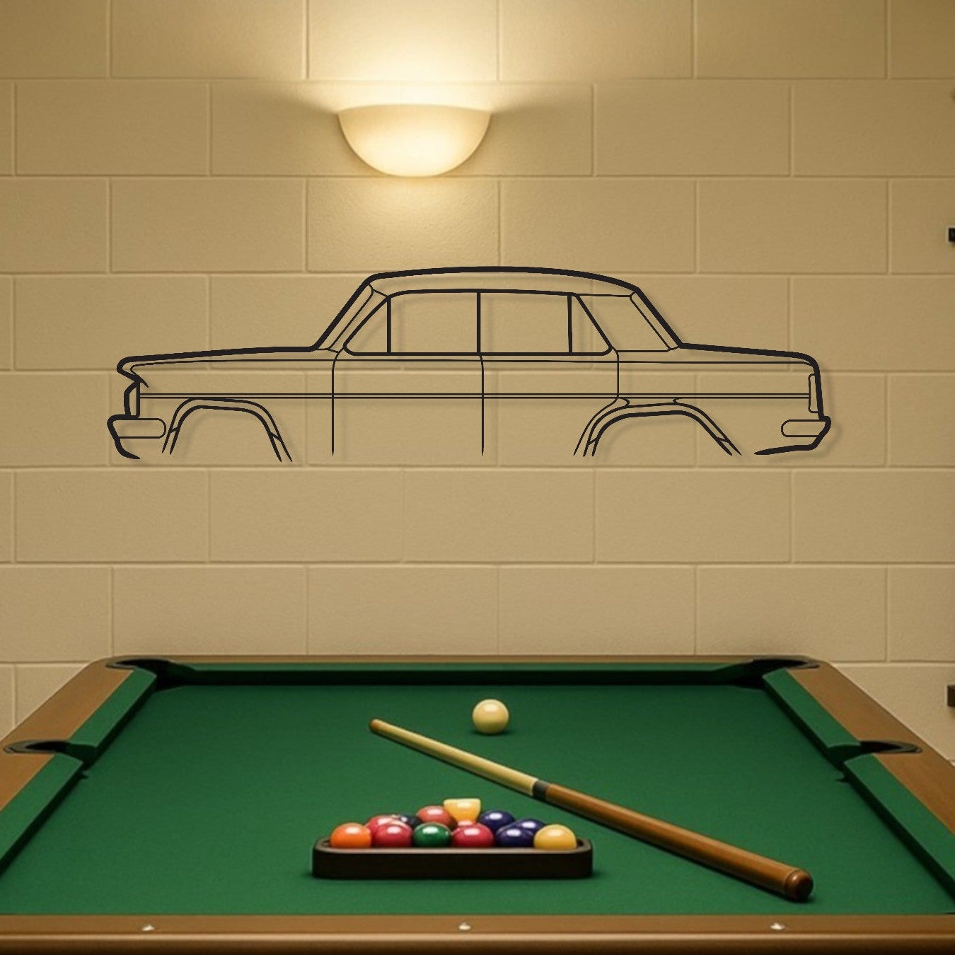 Holden EH Sedan Metal Wall Art Silhouette