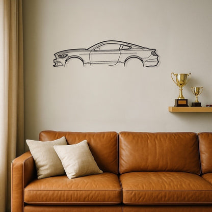 Ford Mustang GT 2015 Metal Wall Art Silhouette