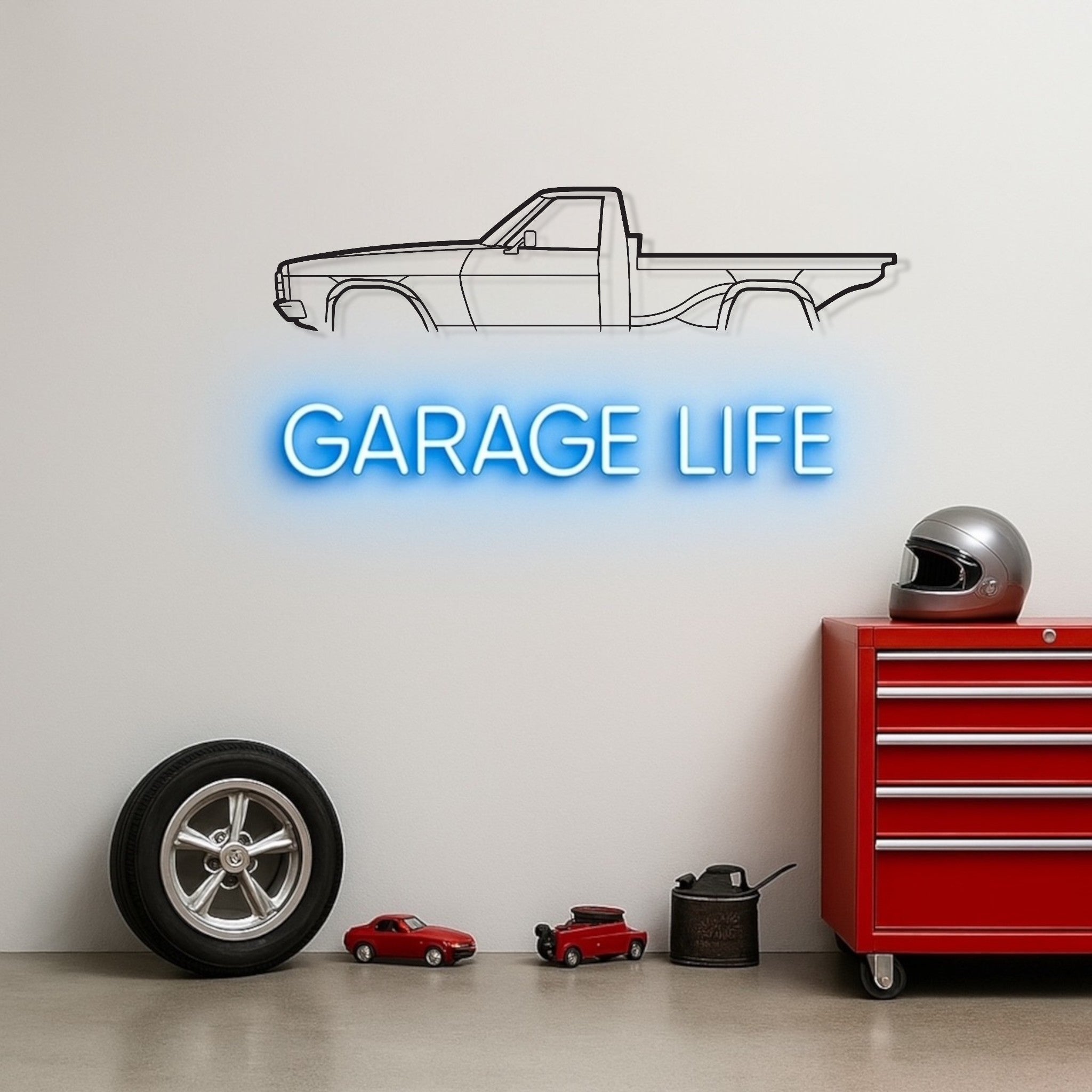 Holden Kingswood HJ UTE 1 Tonner Metal Wall Art Silhouette