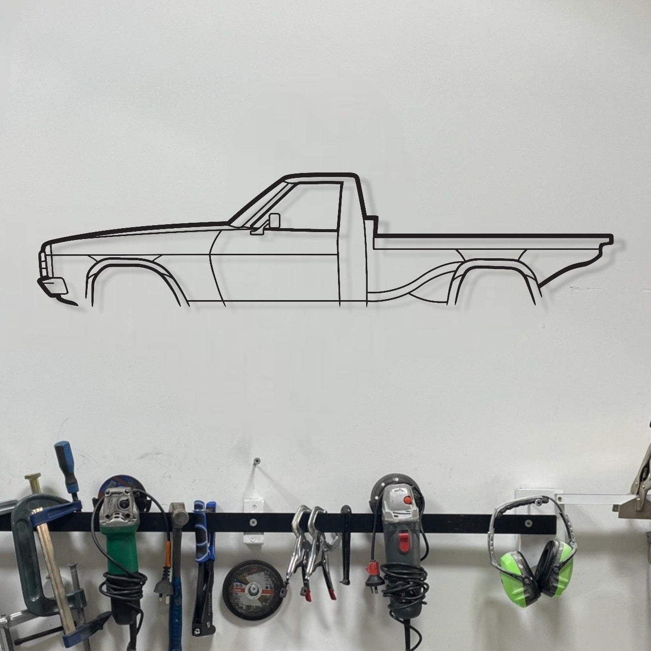 Holden Kingswood HJ UTE 1 Tonner Metal Wall Art Silhouette