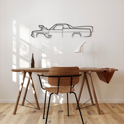 HQ Sandman Drag Car Door Slammer Metal Wall Art Silhouette