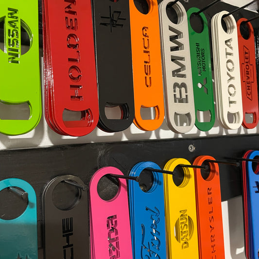 Custom Bottle openers powder coated to last