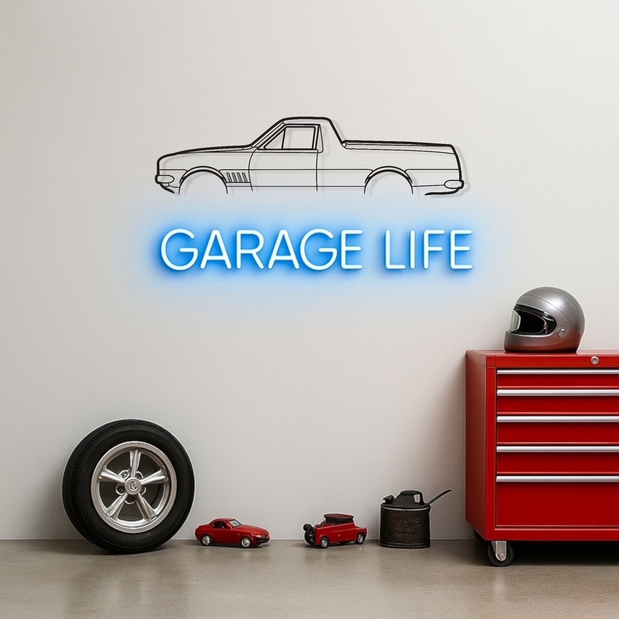Holden HK UTE Metal Wall Art Silhouette