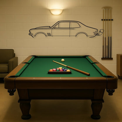 Holden Torana LJ with chute Metal Car Wall Art