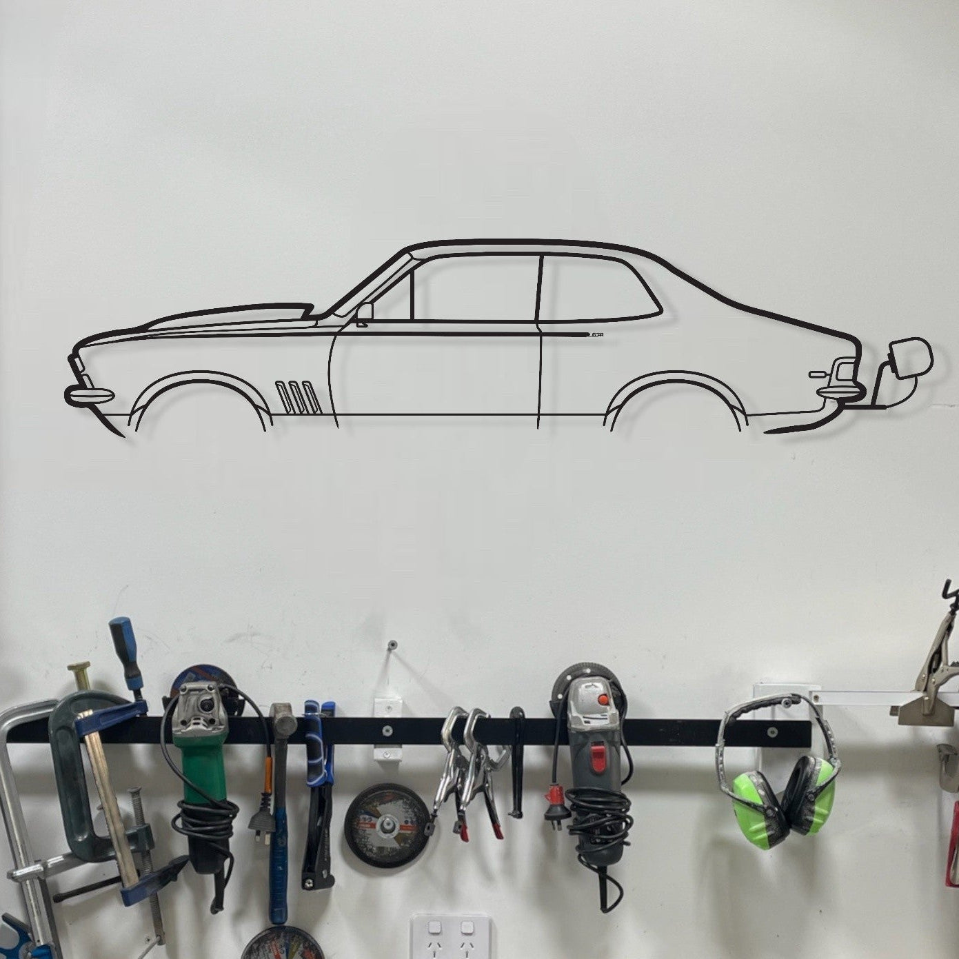 Holden Torana LJ with chute Metal Car Wall Art