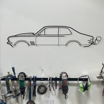 Holden Torana LJ with chute Metal Car Wall Art