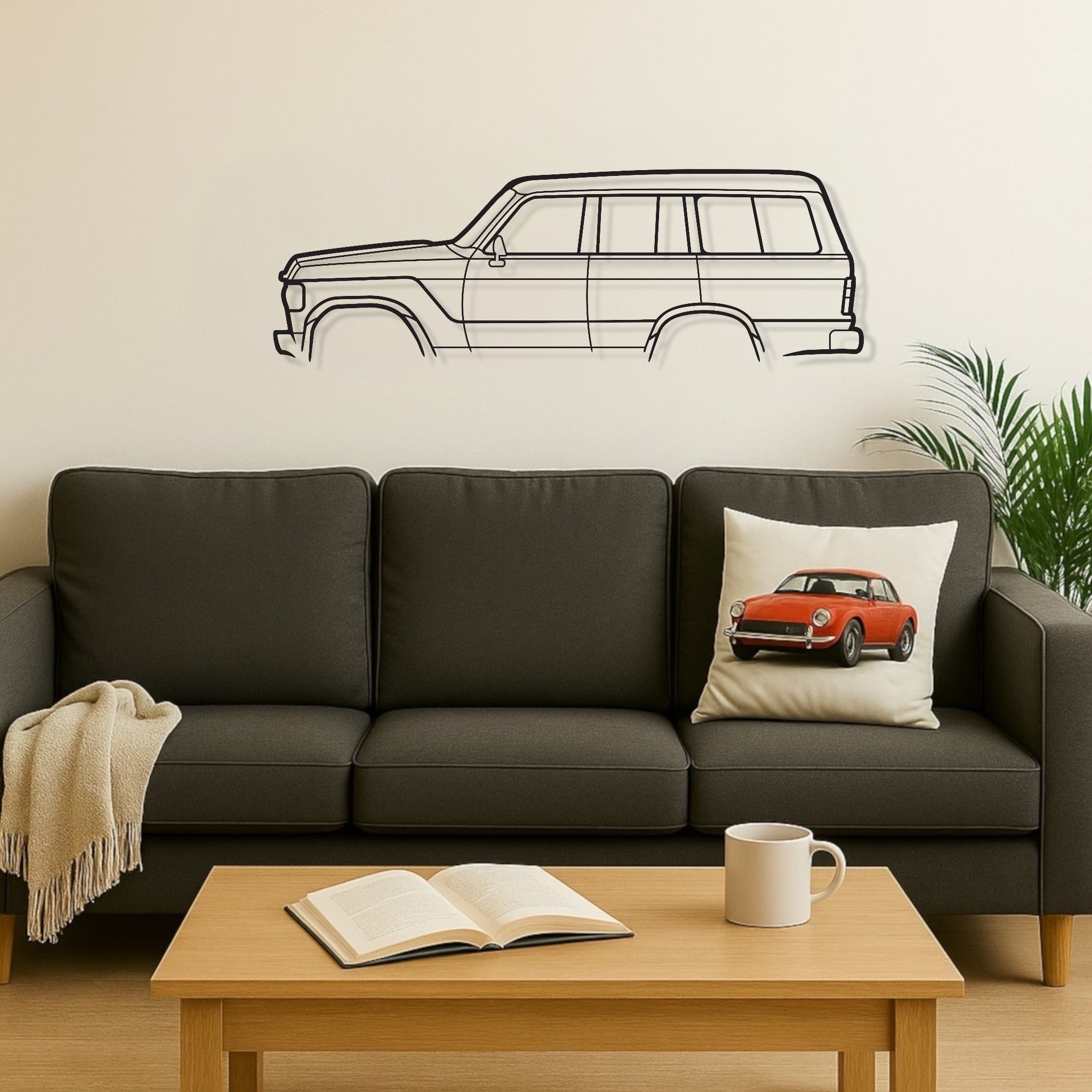 Toyota Land Cruiser FJ60 Bubble Top Metal Wall Art