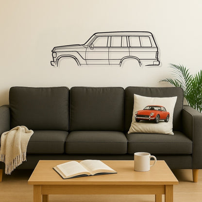 Toyota Land Cruiser FJ60 Bubble Top Metal Wall Art