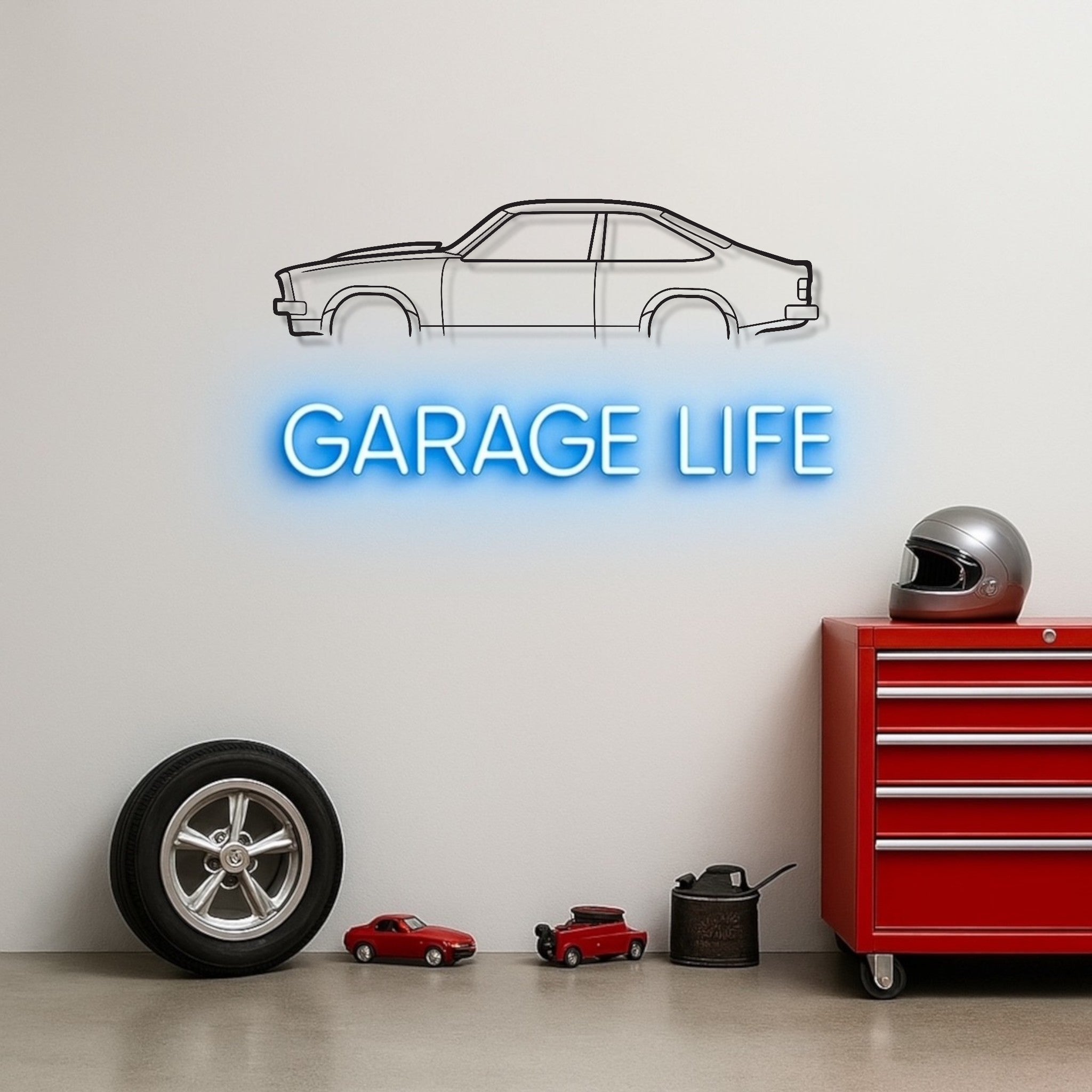 Holden Torana LX w bonnet scoop Metal Wall Art Silhouette