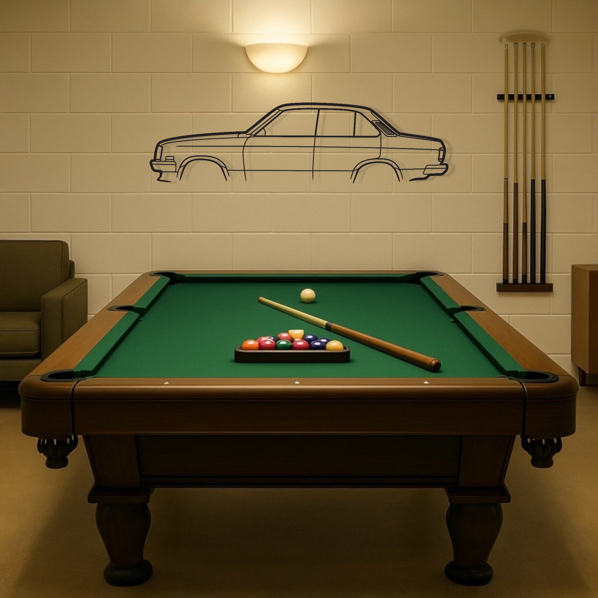 Holden Gemini TF Metal Wall Art Silhouette