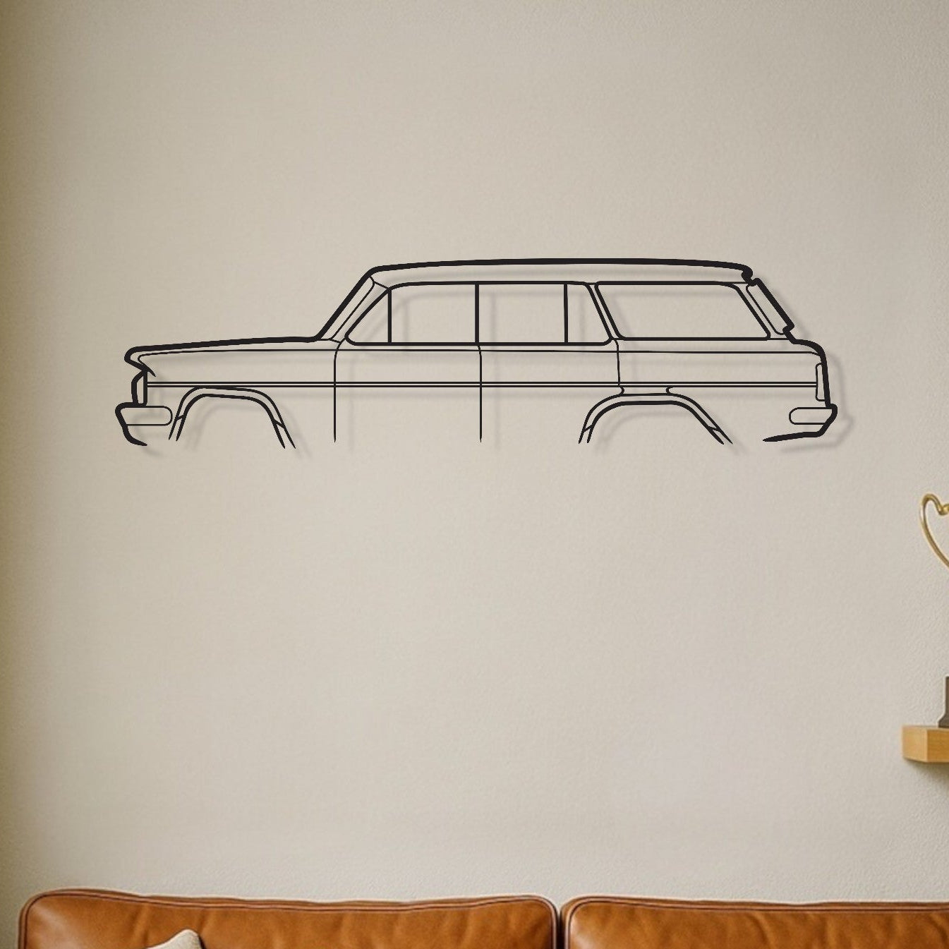 Holden EH Wagon Metal Wall Art Silhouette