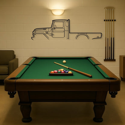 Toyota Land Cruiser 45 Series Flatbed Metal Wall Art