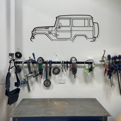 Toyota FJ40 Land Cruiser Metal Wall Art Silhouette