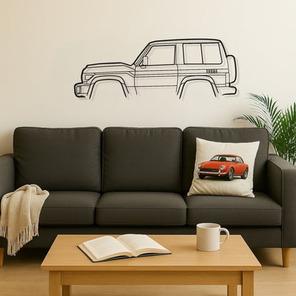 Toyota Land Cruiser 70 SWB Metal Wall Art