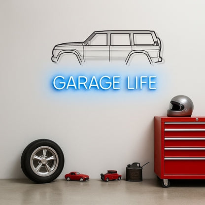 Nissan Patrol Y60 Metal Wall Art Silhouette